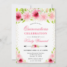 Flores de Verão, cor-de-água, Quinceanera