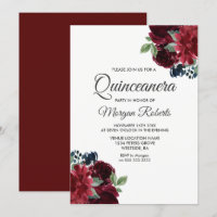Flores de Vinho Vermelho Burgundy Festas de Quince