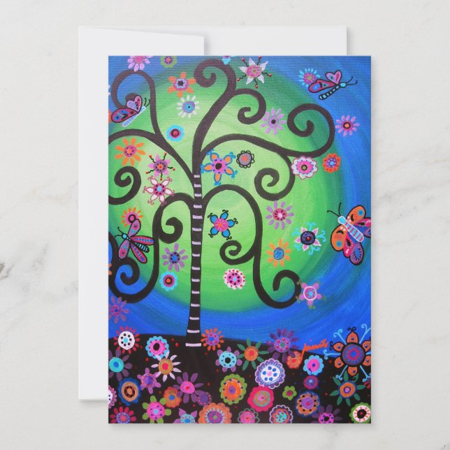 CONVITES FLORES DO BAR DE VIDA/MITZVAH (Frente)