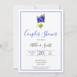 Convites Flores do Texas Bluebonnet, casamento moderno, Cas