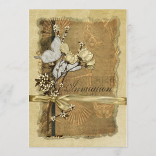 Convites Flores do vintage