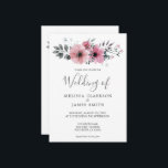 Convites Flores elegantes e rústicas modernas de aquarela C<br><div class="desc">Convite para casamento de flores de aquarela elegantes russas. Tons pastel elegantes,  design floral de aquarela. Adicione seu próprio nome e texto para personalizar.</div>