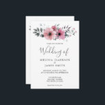 Convites Flores elegantes e rústicas modernas de aquarela C<br><div class="desc">Convite para casamento de flores de aquarela elegantes russas. Tons pastel elegantes,  design floral de aquarela. Adicione seu próprio nome e texto para personalizar.</div>