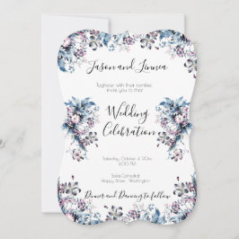 Convites Flores Elegantes Victorianas no Estilo Artdeco