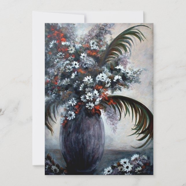 Convites Flores Florais Belas Frágeis por Amy Lyn Bihrle (Frente)