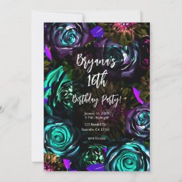 Convites Flores Florais Glamour Ousado Festas Mundo das Tre
