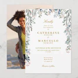 Convites Flores Florais Silvestres Fotografia Casamento