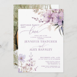 Convites Flores Lilac | Recepção Casual