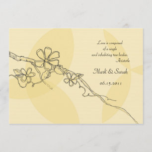 Convites Flores lunáticas que Wedding Iinvitation 2