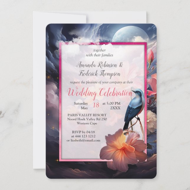 Convites Flores Místicas do Realm Supernatural (Frente)