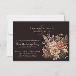 Convites Flores para casamentos Ocidentais do País