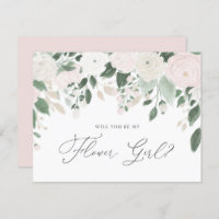 Flores Pastéis com Brilho Você Será Minha Dama de