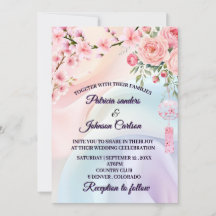 Flores Pastéis Românticas, Design de Casamento no