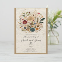 Flores Prensadas de Jardim Caprichoso Casamento Bo