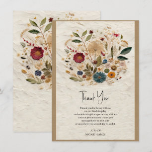 Convites Flores Prensadas Jardim Caprichoso Casamento Boêmi