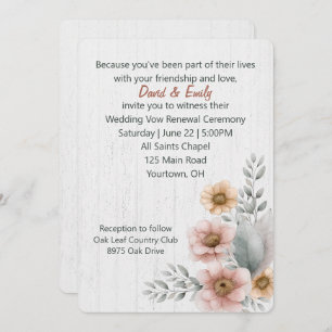 Convites Flores Renováveis De Vow Na Madeira