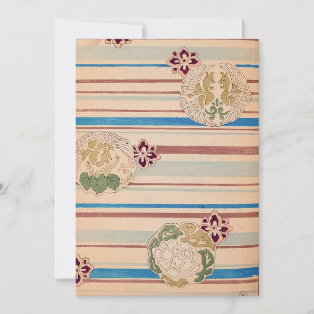 Convites Flores Retro (Frente)