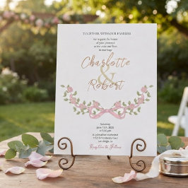 Convites Flores Românticas ao Redor do Casamento Botânico C