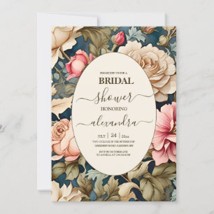 Convites Flores Românticas Rosa Suave Bridal