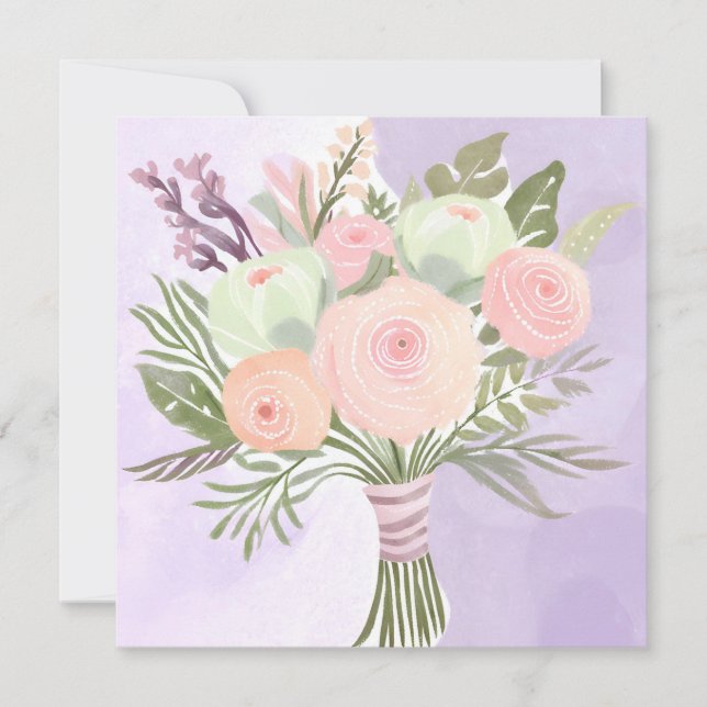 Convites Flores Roxas (Frente)