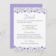 Flores Roxas Florais  Detalhes Instruções Casament