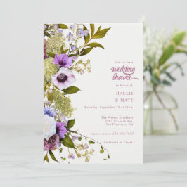 Convites Flores Roxas Rosa | Banheira de Casamento de Sangu