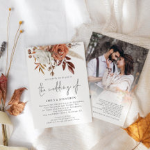 Flores Rústicas de Terracota Código QR de Foto Cas