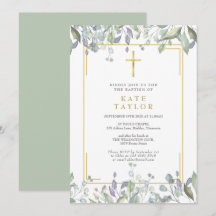 Flores Selvagens Aquarela Floral Batismo Christeni