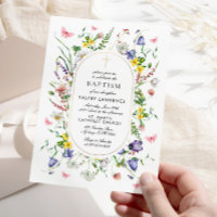Flores selvagens Baptism Boho Chic