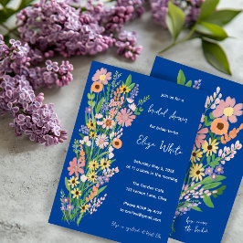 Convites Flores Selvagens, Chá de panela Personalizado Doce