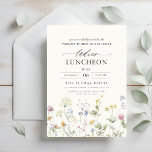 Convites Flores Selvagens do Almoço de Caridade Elegante<br><div class="desc">Convide convidados para um almoço de caridade elegante com um belo convite floral de flores silvestres. Apresentando delicadas ilustrações de flor silvestre em matizes moles e vibrantes, este convite dá o tom para um evento sofisticado mas inspirado na natureza. A design graciosa, aliada à tipografia elegante, cria uma combinação perfeita...</div>