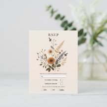 Flores Selvagens Floral Vintage Casamento Boêmio R