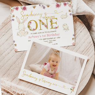 Convites Flores Selvagens Foto de alguns primeiros aniversa