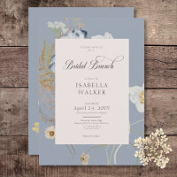 Flores selvagens russas em Dusty Blue Bridal Brunc