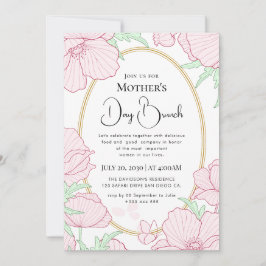 Convites Flores silvestres brilhantes modernas do chic boho