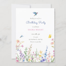 Convites Flores silvestres estéticas