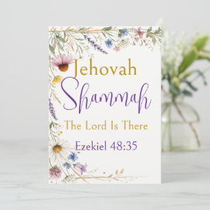 Convites Flores Silvestres Floral Botânico, Jeová Shammah