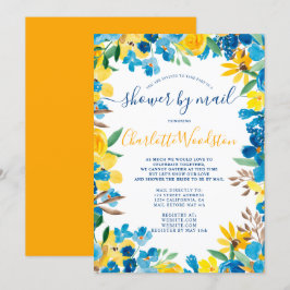 Convites Flores solares de queda a frio chá de panela flora