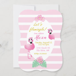 Convites Flores Tropicais De Flamingo Celebram Flamingle Ro