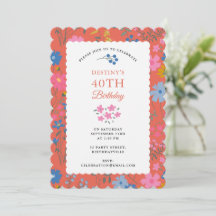 Flores Vermelhas Boho de Flores Silvestres Anivers