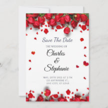 Flores vermelhas com corações vermelhos românticos