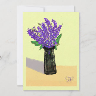 Convites Flores Vibrantes de Lavanda, Inspiradas na Naturez