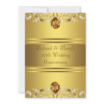 Flores Vitorianas Douradas 50º Aniversário Dourado