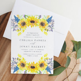 Convites Flores | Watercolor Sunflower Wedding