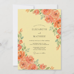 Convites Florescer de Coral Casamento