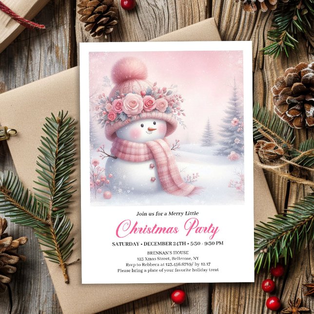 Convites Floresta Clássica de Neve Infantil Download Digita (Classic Snowy Forest Kids Digital Download Christmas Invitation

)