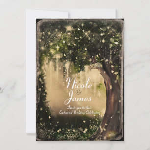 Convites Floresta de Amor Enfeitiçado Fantasia Casamento Vi