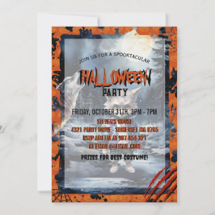 Convites Floresta de Aquarela de Lobisomem Cuja Mancha