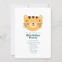Floresta de Tigre Simples e Cuta com Animais Anive