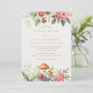 Convites Floresta Elegante Casamento Botânico da Floresta